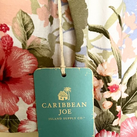 “NWT” Caribbean Joe Tropical ¾ Length Sleeve Shirt Size 2X - Picture 3 of 7
